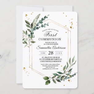Moderne Waterverf Griekenland Eucalyptus Gold Lijs Kaart