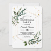 Moderne Waterverf Griekenland Eucalyptus Gold Lijs Kaart (Voorkant)