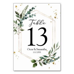 Moderne Waterverf Griekenland Eucalyptus Gold Lijs Kaart