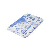 Moderne Waterverf - Grieks eiland Santorini Badmat (Gekanteld)