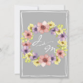 Moderne Waterverf Grijze repetitie Kaart (Achterkant)