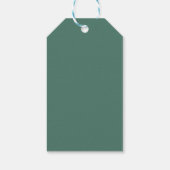 Moderne Waterverf Groen Kerstboom  Cadeaulabel (Achterkant)