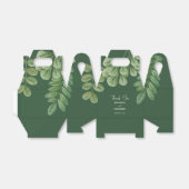 Moderne Waterverf groen smaragd groene bruiloft Bedankdoosjes (Uitgevouwen)