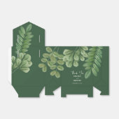 Moderne Waterverf groen smaragd groene bruiloft Bedankdoosjes (Uitgevouwen)