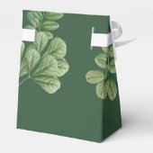 Moderne Waterverf groen smaragd groene bruiloft Bedankdoosjes (Achterkant)