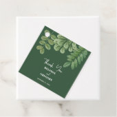 Moderne Waterverf groen smaragd groene bruiloft Bedankjes Labels (In situ)