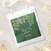 Moderne Waterverf groen smaragd groene bruiloft Bedankzakje (Geknipt)