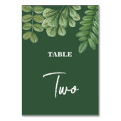 Moderne Waterverf groen smaragd groene bruiloft Kaart (Voorkant)