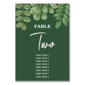 Moderne Waterverf groen smaragd groene bruiloft Kaart (Voorkant)