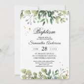 Moderne Waterverf Groene Bladeren Branch Kaart (Voorkant)