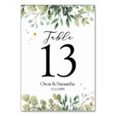 Moderne Waterverf Groene Bladeren Branch Kaart (Achterkant)