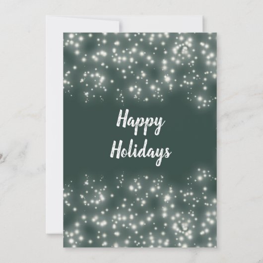 Moderne waterverf groene krans corporate kaart (Achterkant)