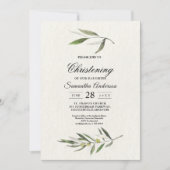 Moderne Waterverf Groene Olijftak Kaart (Voorkant)