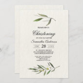 Moderne Waterverf Groene Olijftak Kaart (Voorkant / Achterkant)