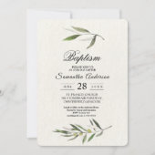 Moderne Waterverf Groene Olijftak Kaart (Voorkant)