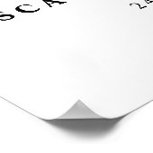 Moderne Waterverf Groene Olijftak Poster (Hoek)