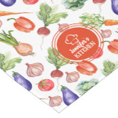 Moderne Waterverf groenten keuken Korte Tafelloper (Hoek)