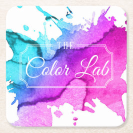 Moderne Waterverf Hair Salon Hair Stylist Kartonnen Onderzetters