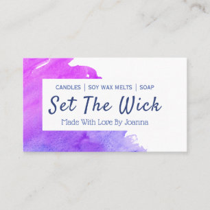 Moderne Waterverf handgemaakte zeeslak Visitekaartje