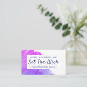 Moderne Waterverf handgemaakte zeeslak Visitekaartje (Staand voorkant)