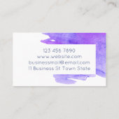 Moderne Waterverf handgemaakte zeeslak Visitekaartje (Achterkant)