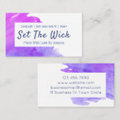 Moderne Waterverf handgemaakte zeeslak Visitekaartje (Voorkant / Achterkant)