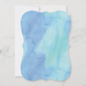 Moderne Waterverf Hanukkah Celebration Invitation Kaart (Achterkant)