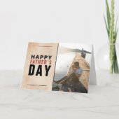 Moderne Waterverf Happy Father Day Foto Kaart (Voorkant)