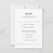 Moderne Waterverf Herfst Outdoor Bos Bruiloft RSVP Kaartje (Voorkant)