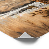 Moderne waterverf hoogland koe poster schilderen (Hoek)