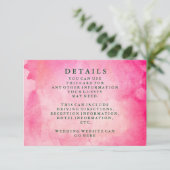 Moderne Waterverf huwelijksinformatie Informatiekaartje (Staand voorkant)