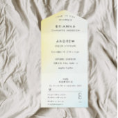 Moderne Waterverf in één Einladung All In One Uitnodiging