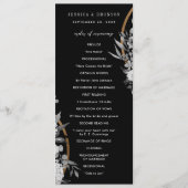 Moderne Waterverf in zwart-wit Programmakaart (Voorkant)