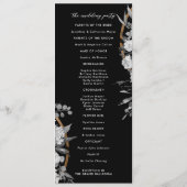 Moderne Waterverf in zwart-wit Programmakaart (Achterkant)