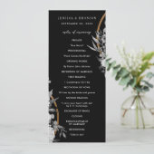 Moderne Waterverf in zwart-wit Programmakaart (Staand voorkant)