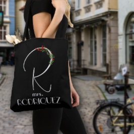Moderne waterverf initiaal naam R docent Tote Bag
