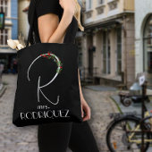 Moderne waterverf initiaal naam R docent Tote Bag