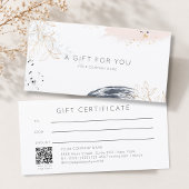 Moderne Waterverf Inkt QR Code Cadeaubon