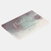 Moderne Waterverf Jewel Tones Boho Bruiloft Gastenboek (Hoek)