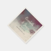 Moderne Waterverf Jewel Tones Boho Bruiloft Servet (Hoek)