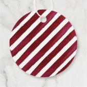 Moderne Waterverf "Joy" Baby shower snoepriet Bedankjes Labels (Achterkant)