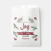 Moderne Waterverf "Joy" Baby shower snoepriet Bedankzakje (Voorkant)