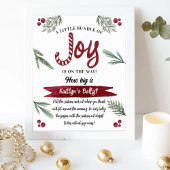 Moderne Waterverf "Joy" Baby shower snoepriet Poster