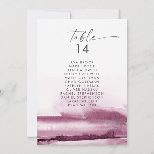 Moderne Waterverf | Kaarten van de Rode Zitkaart (Achterkant)