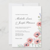 Moderne Waterverf Kaarten voor het uitnodigen van  (Voorkant)