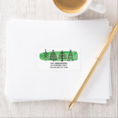 Moderne Waterverf Kerst Adresetiketten Etiket (Insitu)