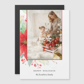 Moderne Waterverf kerst botanische foto (Voorkant / Achterkant)