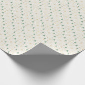Moderne Waterverf Kerst Groen Dennengewas Cadeaupapier (Hoek)