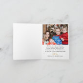 Moderne Waterverf kerstboom fotokaart Kaart (Binnen)