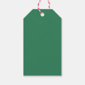 Moderne Waterverf Kerstboom Minimaal Eenvoudig Cadeaulabel (Achterkant)